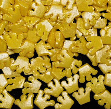 Gold Crown All Natural Confetti Sprinkles 💟 - Cool Mom Sprinkles